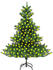 vidaXL Künstlicher Weihnachtsbaum Nordmanntanne mit LEDs grün 210 cm (3077475)