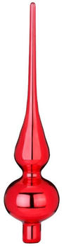 Inge-Glas Christbaumspitze 26cm Glas Rot Glanz / Merry Red