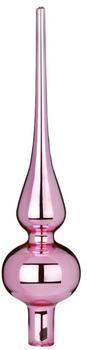 Inge-Glas Christbaumspitze 26cm Glas Rosa Glanz / Pink Blush