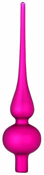 Inge-Glas Christbaumspitze 26cm Glas pink matt / Mille Fiori