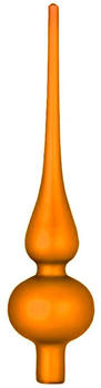 Inge-Glas Christbaumspitze 26cm Glas Orange Matt / Mille Fiori