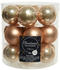 Decoris Mini Glass Hanging Balls 18 pcs. caramel