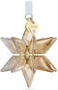 Swarovski Crystals Festive 2023 3D-Ornament, goldfarbenes Metall, Annual Edition