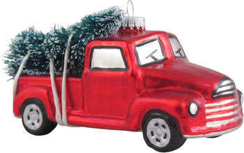 Krebs Lauscha Pickup mit Weihnachtsbaum 12,5cm