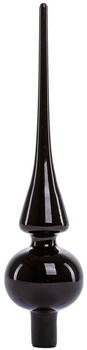 Trend Line Christbaumspitze aus Glas 26cm schwarz