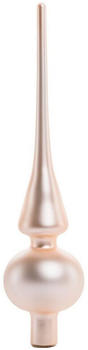 Trend Line Christbaumspitze aus Glas 26cm champagner mattiert