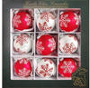 Krebs Glas Lauscha Weihnachtsbaumkugel »Schneeflocken, Weihnachtsdeko rot,