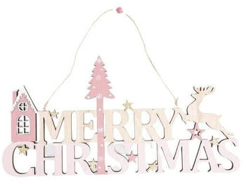 Trend Line Deko Holz Hänger Merry Christmas 42x05x30,5cm (WY-Y06155L)