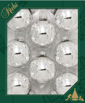 Krebs Lauscha Christbaumkugeln Glas 7cm 8 Stk. (KBX70122)