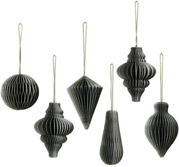 Broste Copenhagen Weihnachtshänger 6er-Pack thyme
