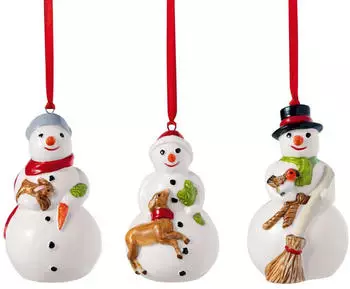 Villeroy & Boch Ornamente Schneemänner 3-tlg. (14-8331-6693)
