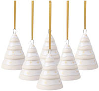 ORNAMENTE TANNENBAUM Winter Glow beige 6er Set