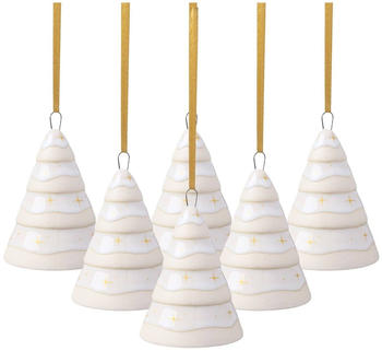 Villeroy & Boch Winter Glow Ornament Tannebaum 7,5cm 6 Stk.