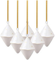 like. by Villeroy & Boch Winter Glow Ornament Doppelkegel 6er Set