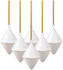 Villeroy & Boch Winter Glow Ornament Doppelkegel 7,6cm 6 Stk.