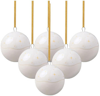 Villeroy & Boch Winter Glow Ornament Kugel 6,2cm 6 Stk.