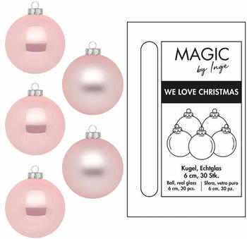 MAGIC by Inge We Love Christmas 6cm 30 Stk. lovely magnolia (12264P630)