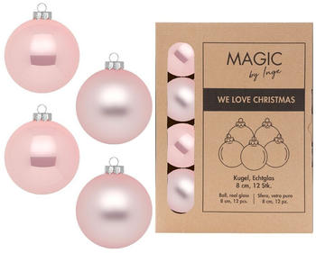 MAGIC by Inge We Love Christmas 8cm 12 Stk. lovely magnolia (12264P812)