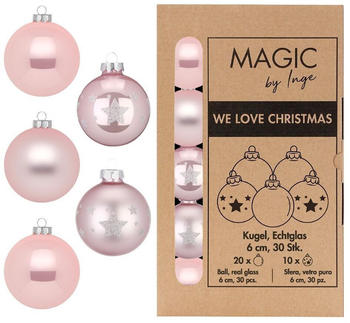 MAGIC by Inge We Love Christmas 6cm 30 Stk. lovely magnolia (12264P415)