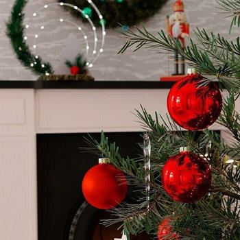 MAGIC by Inge We Love Christmas 8cm 12 Stk. merry red