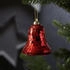 Marelida Glocke Discokugel-Look 8cm rot