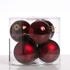 Marelida Christbaumkugeln Glas glänzend matt 8cm 6 Stk.