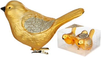 Inge-Glas Vögel auf Clip 9cm 3 Stk. (81247G001)