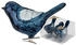 Inge-Glas Vögel auf Clip 9cm 3 Stk. (81247G)