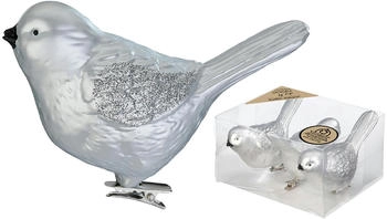 Inge-Glas Vögel auf Clip 9cm 3 Stk. (81247G002)