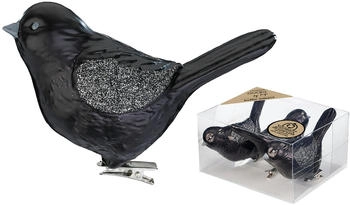 Inge-Glas Vögel auf Clip 9cm 3 Stk. (81247G021)
