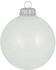 Krebs Lauscha Christbaumschmuck 6,7cm 8 Stk. glänzend porzellanweiß (CBK70106)