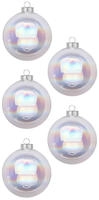20 Weihnachtskugeln 6cm Glas Christbaumkugeln Weihnachtsbaumkugeln Set klar iris