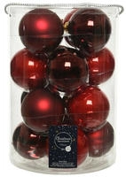 Kaemingk - H&auml;ngende Weihnachtskugeln Aus Glas 8 Cm Rot. 16. September