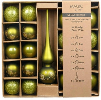 Inge-Glas Echtglas Set 5-6cm mit Spitze 19 Stk. (40784P416)