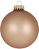 Krebs Lauscha Christbaumschmuck 6,7cm 8 Stk. matt cappuccino (CBK10106)