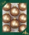 Krebs Lauscha Christbaumschmuck 6,7cm 8 Stk. matt cappuccino (CBK10106)
