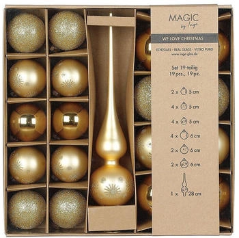 Inge-Glas Echtglas Set 5-6cm mit Spitze 19 Stk. (40560P416)