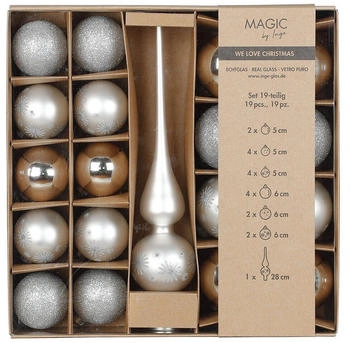 Inge-Glas Echtglas Set 5-6cm mit Spitze 19 Stk. (40561P416)