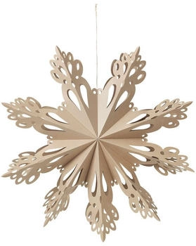 Broste Copenhagen Snowflake M 30cm natural brown