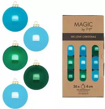 MAGIC by Inge Weihnachtskugeln Glas 4cm 36 St. Jumping Jack