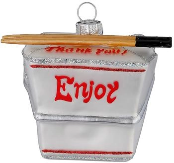 MAGIC by Inge Christbaumschmuck Nudel Box Figur 8,5cm Glas Weiß