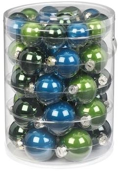 MAGIC by Inge Weihnachtskugeln Glas 4cm 6cm Mix 44er Set Brilliant Nightfall