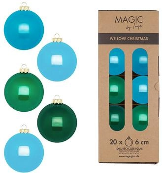 MAGIC by Inge Weihnachtskugeln Glas 6cm 20 St. Jumping Jack