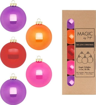 MAGIC by Inge Weihnachtskugeln Glas 6cm x 20 St. Party Time