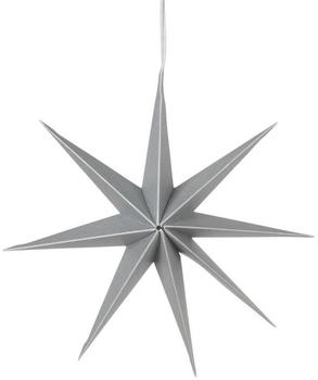 Broste Copenhagen Christmas Star Deko-Anhänger, Ø 50 cm, silber