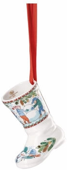 Hutschenreuther Sammeledition Weihnachten 2025-Weihnachtsspiele Porzellanstiefel