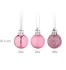 Relaxdays GmbH Weihnachtskugeln im 96er Set Rosa,Silber