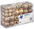Relaxdays GmbH Weihnachtskugeln 100er Set Creme,Silber