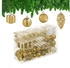 Relaxdays GmbH Weihnachtskugeln im 72er Set Gold,Schwarz