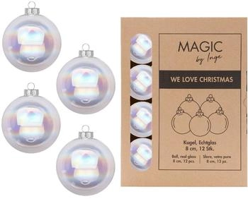MAGIC by Inge Glas 8cm x 12 St. Klar Irisierend